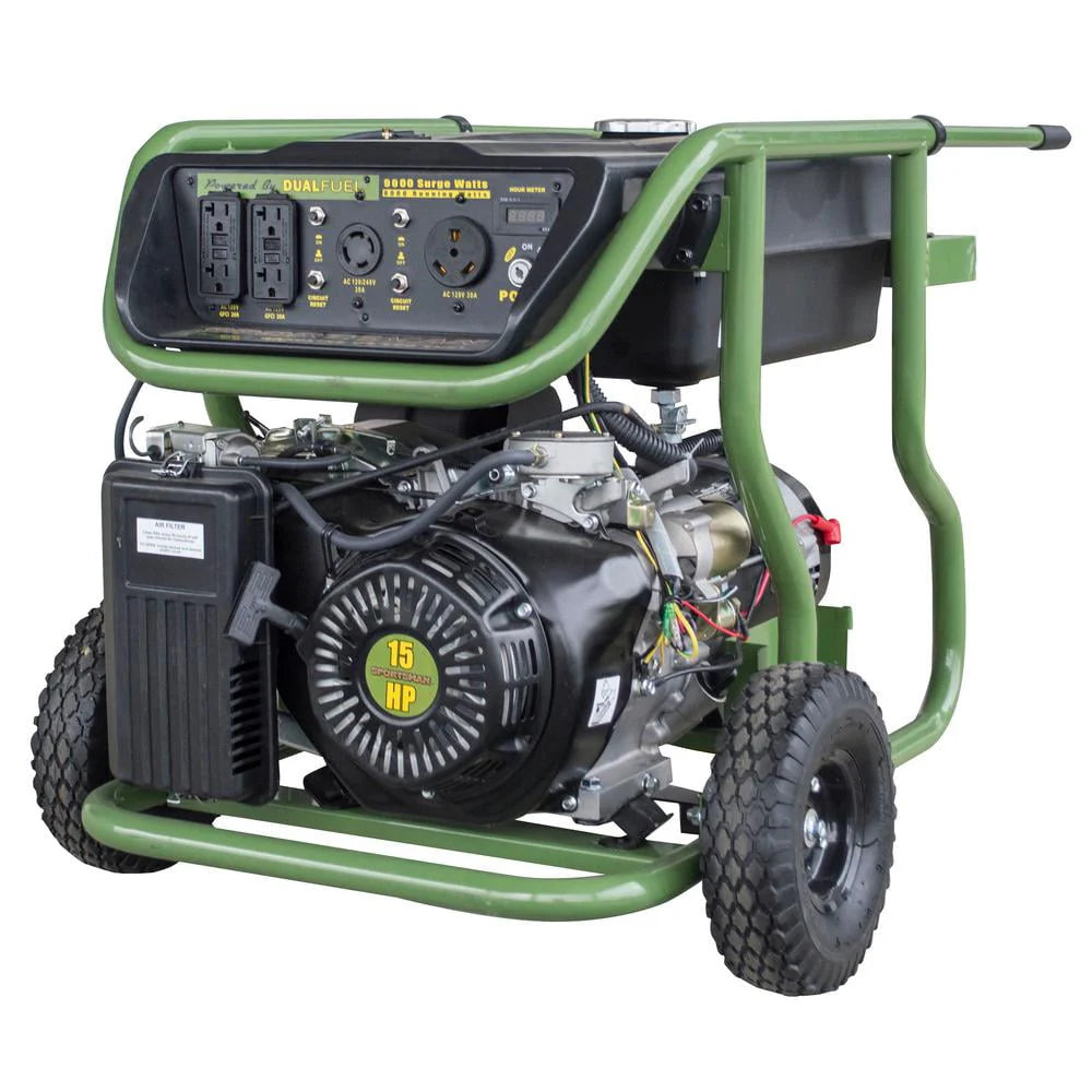 9000 Watt Dual Fuel Generator V868