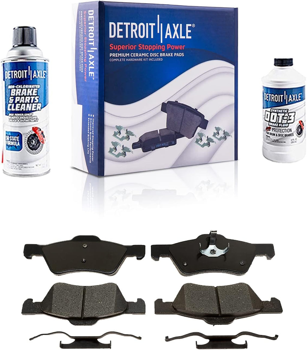 Front Drilled and Slotted Disc Rotors Brake Pads 6pc Set S81721