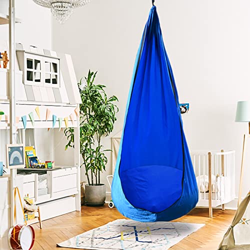 Pink Pod Swing Seat Hanging Hammock Chair with Inflatable Pillow N269654