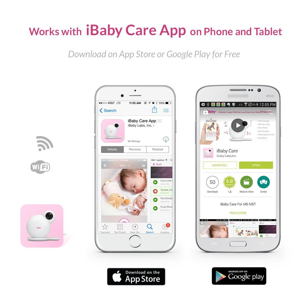 Wi-Fi Wireless Digital Baby Video Camera with Night Vision P1000