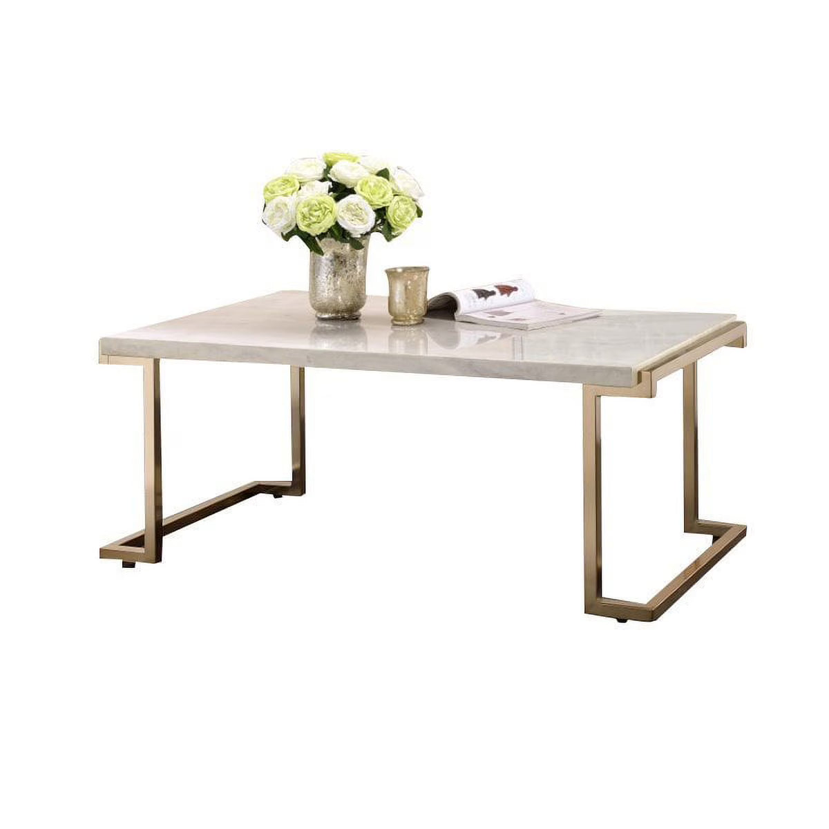 Faux Marble and Champagne Coffee Table P52832