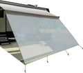 RV Awning Sunshade Screen 10' X 12' 3'' Black Mesh Sun Shade L296