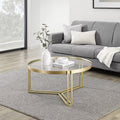 Round Glass Coffee Table P56697
