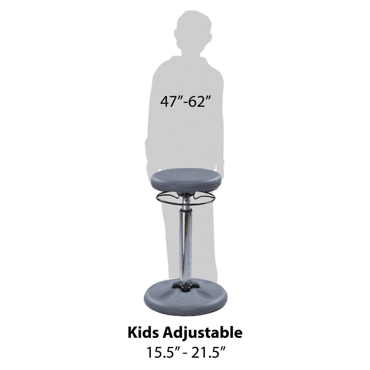 Grey Adjustable Wobble Chair U296086