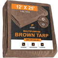 Brown Poly Tarps 12 x 25 - Case of 6 V532