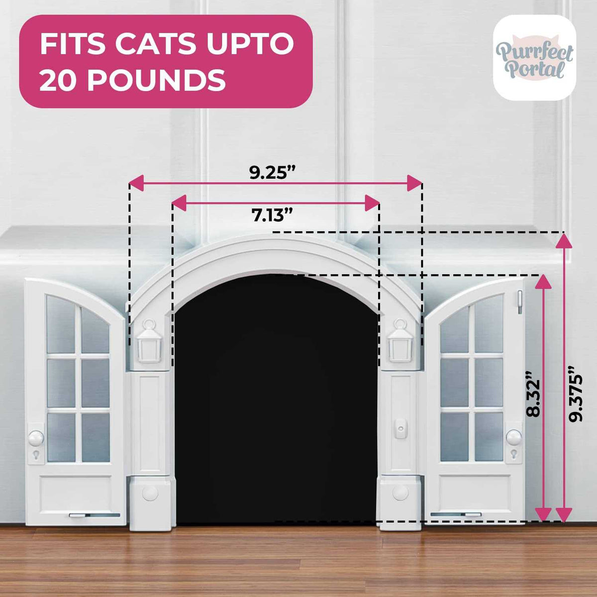 Cat Door for Cats Up to 20 lbs U8289