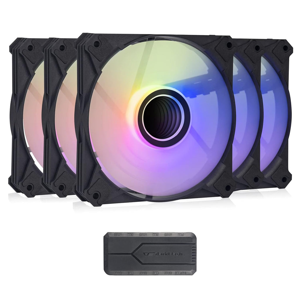 120mm ARGB PWM Case Fans 5Packs Black A292