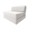 White Folding Sleeper Chair Foam Bed D639