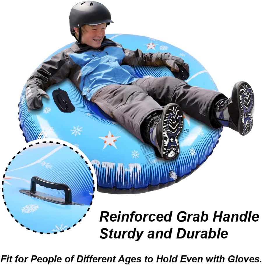 48-inch Inflatable Snow Tube with Handles V333113