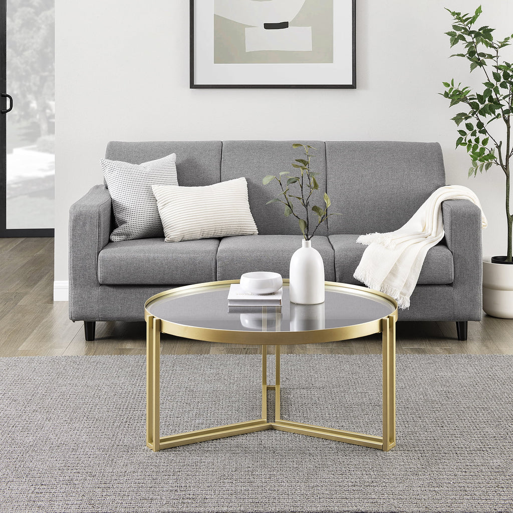Round Glass Coffee Table P56697