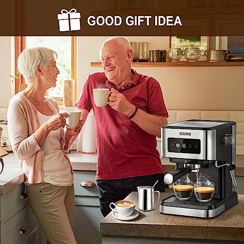 Espresso Machine with Milk Frother, Stainless H6161