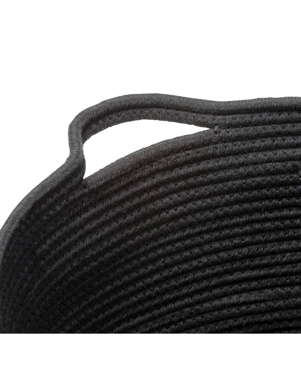 Black Cotton Coil Baskets Set of 3 V682836