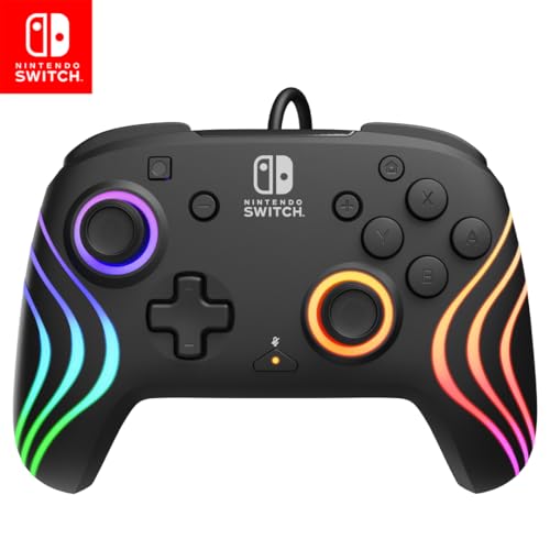 Black Wireless RGB Gaming Controller for Nintendo Switch I626485