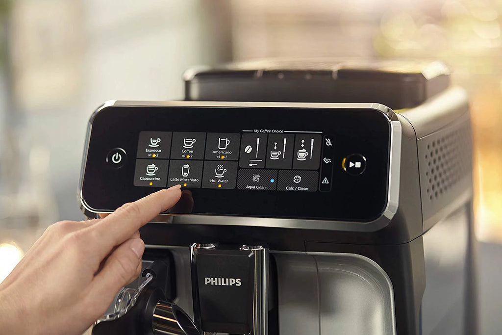 Black Fully Automatic Espresso Machine with LatteGo E75732
