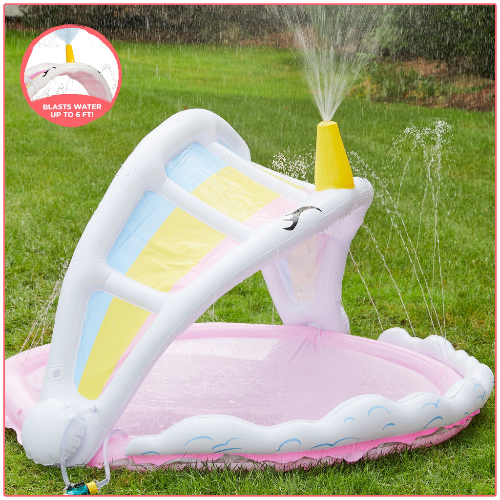 Rainbow Unicorn Sprinkler and Splash Pad 5.5' L8217