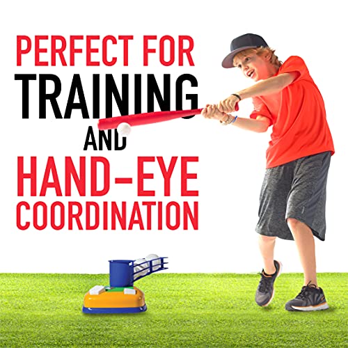Kids Teeball Batting Tee and Pitching Machine I90210