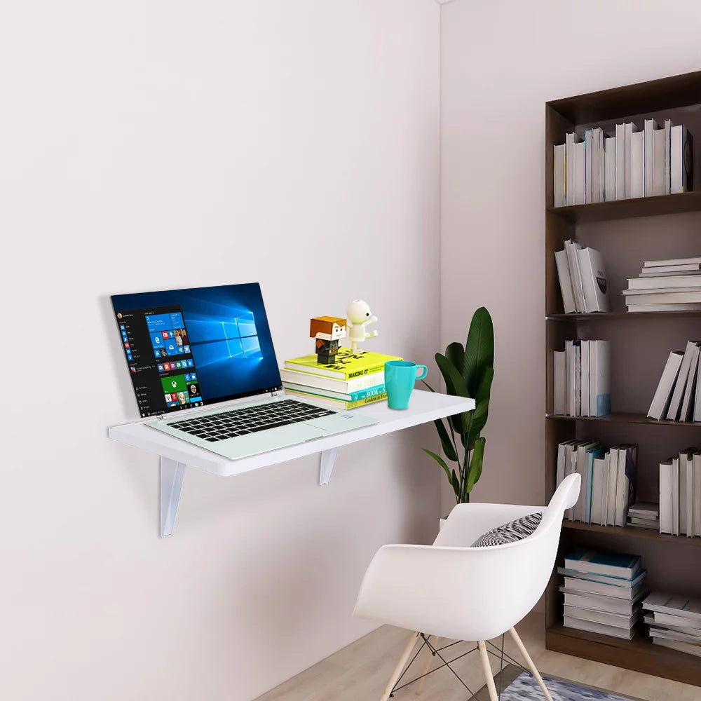 Black Wall Mounted Floating Folding Desk M3314