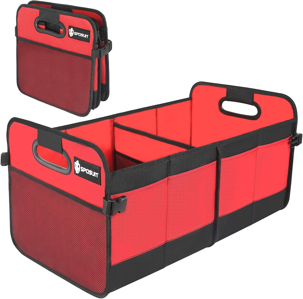 Waterproof Collapsible Car Trunk Organizer with Cooler and Removable Dividers M577