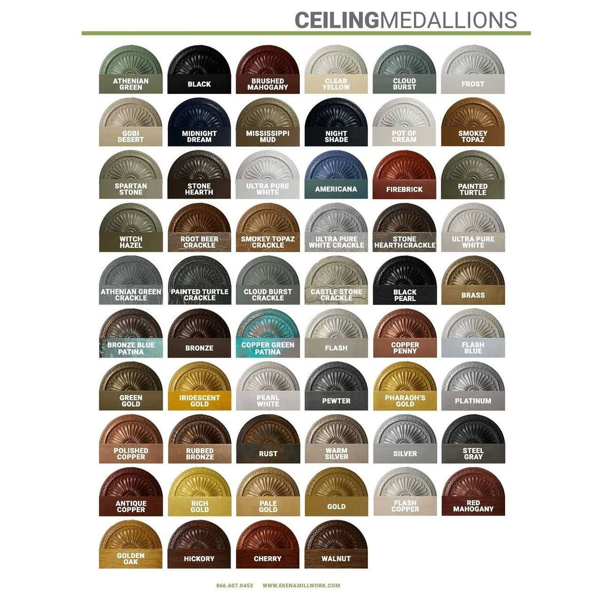 Grape Ceiling Medallion, Hand-Painted Clear Yellow N9978