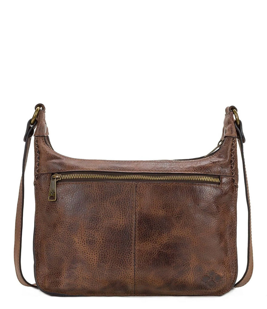 Distressed Leather Crossbody C6676