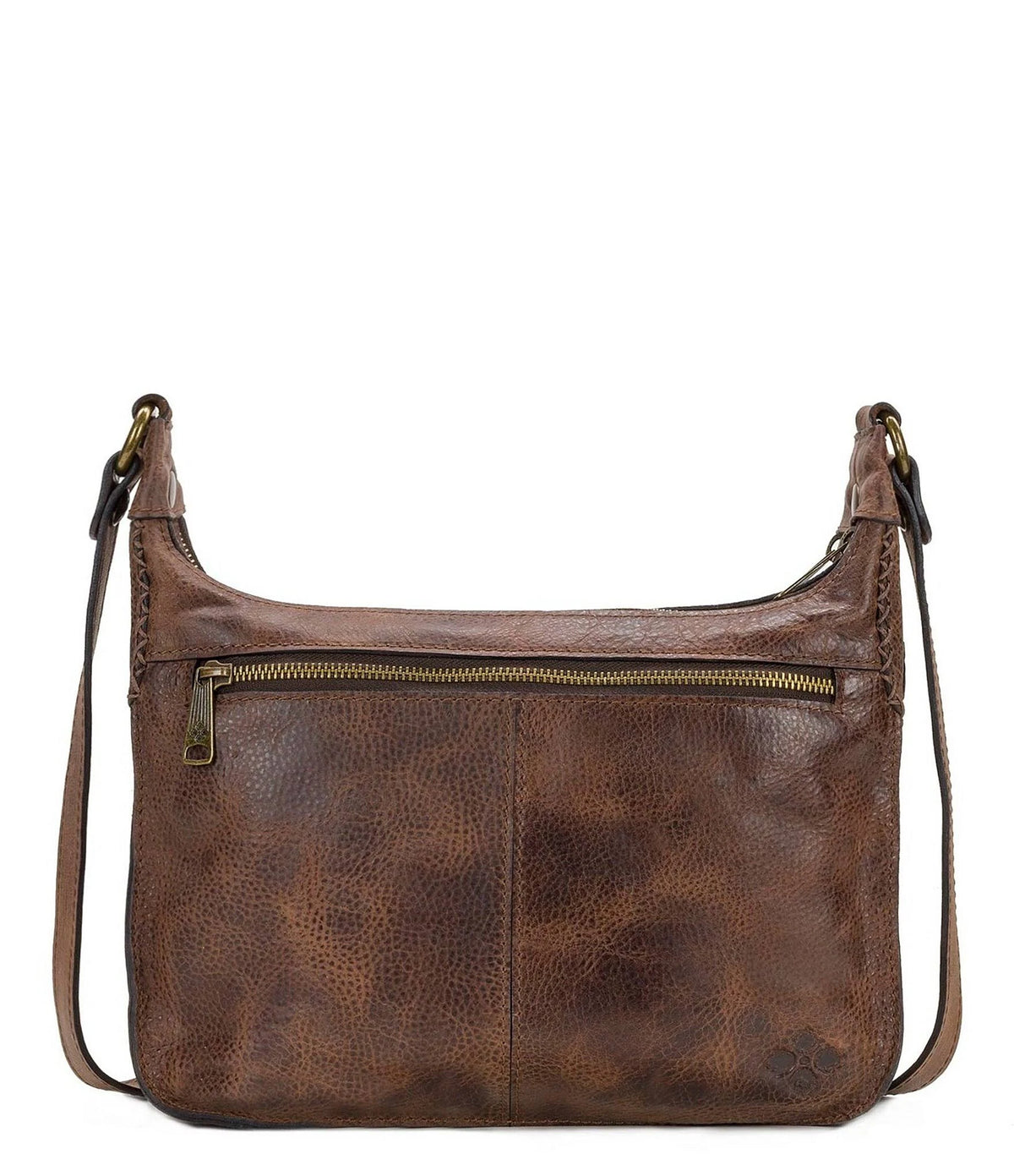 Distressed Leather Crossbody C6676