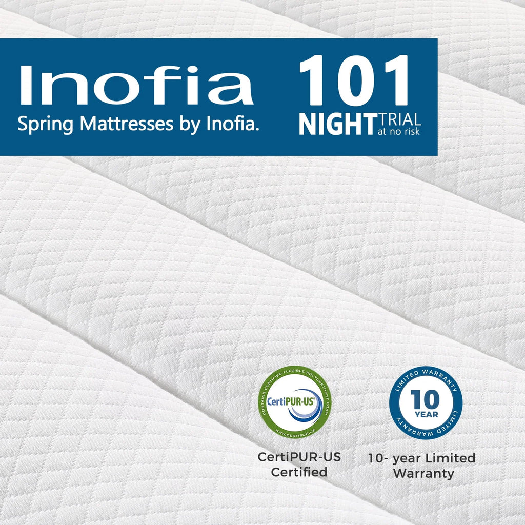 10 inch Hybrid Full Size Mattress with Memory Foam U871