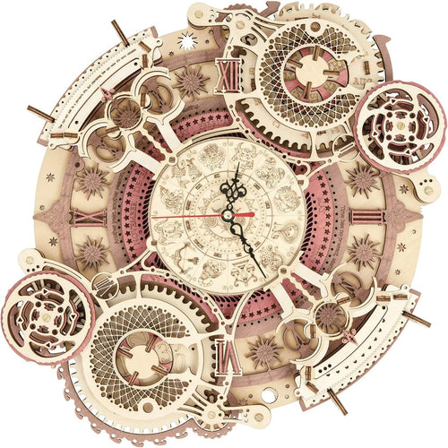 3D Puzzle Wooden Calendar Clock DIY Model Kit J341