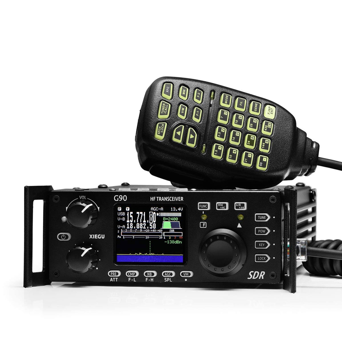 HF Amateur Radio Transceiver 20W 0.5-30MHz with Built-In Auto Antenna Tuner Y514