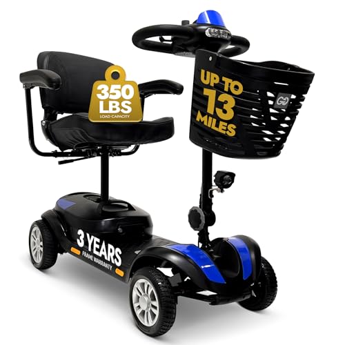 350 lbs Capacity Lithium Battery Powered Foldable Electric Mobility Scooter Z5489