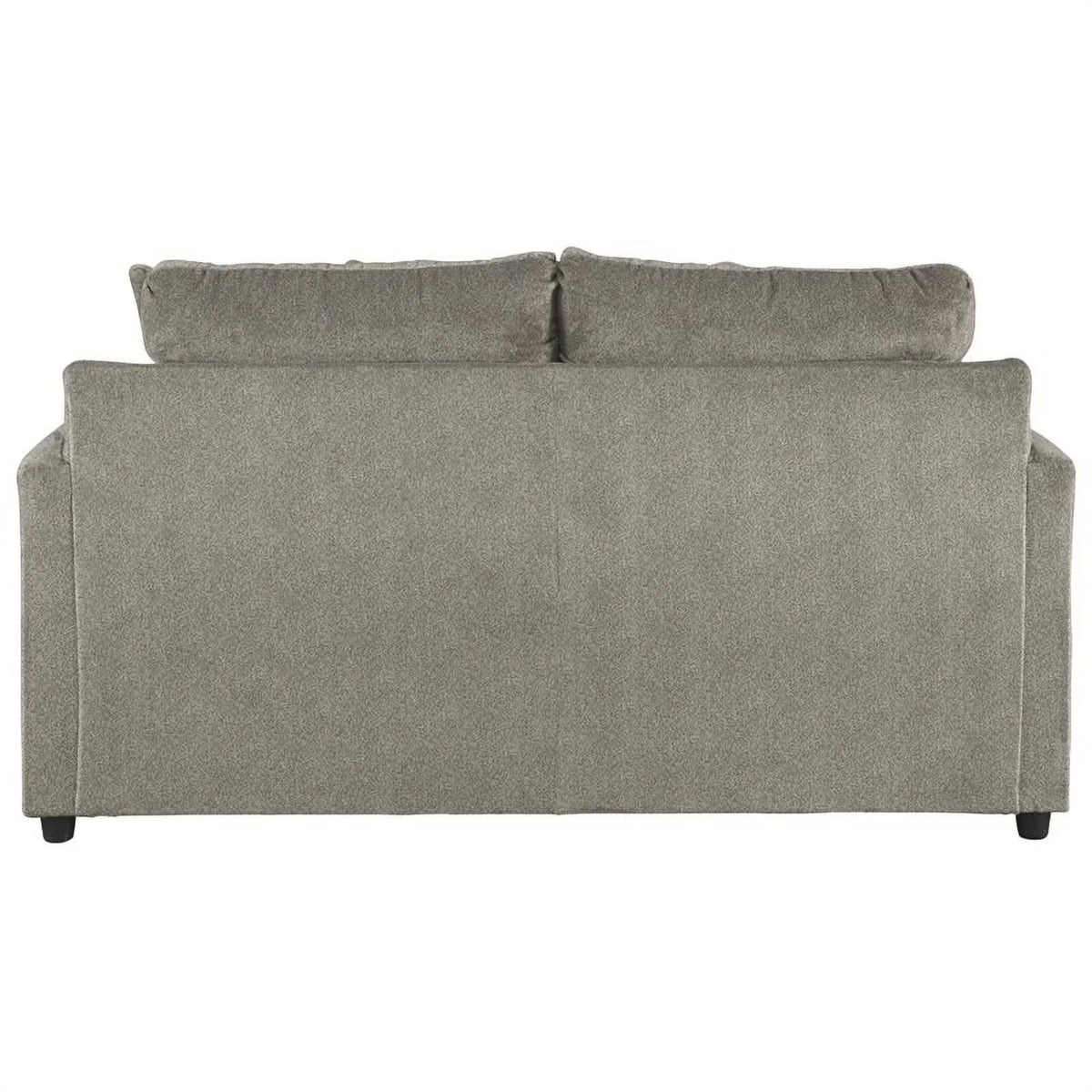 Ash Gray Microfiber Fabric Loveseat R7337