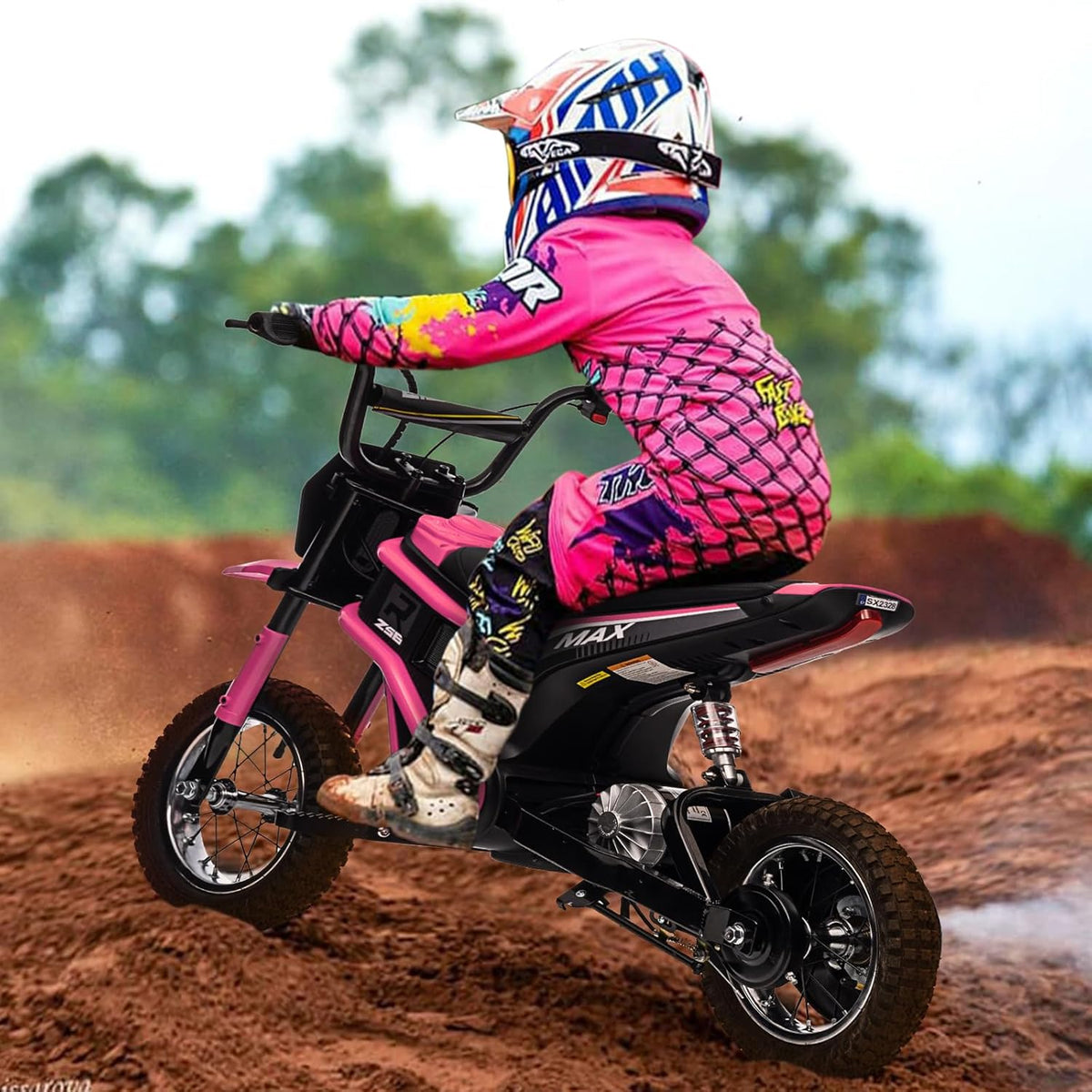 24V Electric Dirt Bike, Pink E584