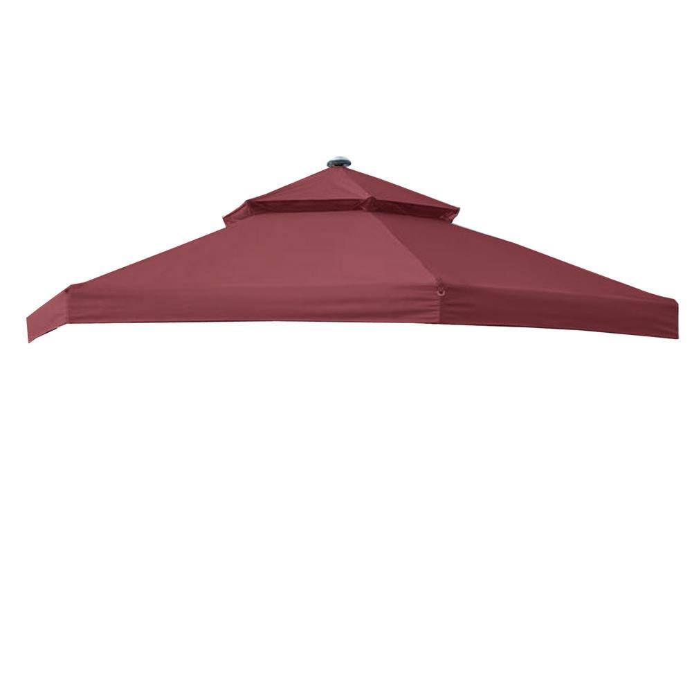 Nutmeg Hexagon Solar Gazebo Canopy Top Cover G754