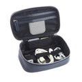 Navy Blue Leather Travel Storage Case J345133