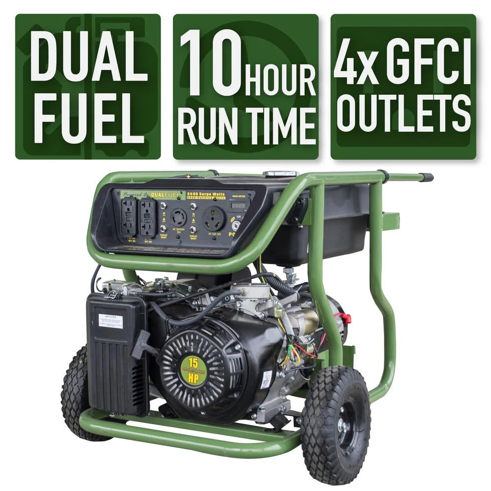 9000 Watt Dual Fuel Generator V868