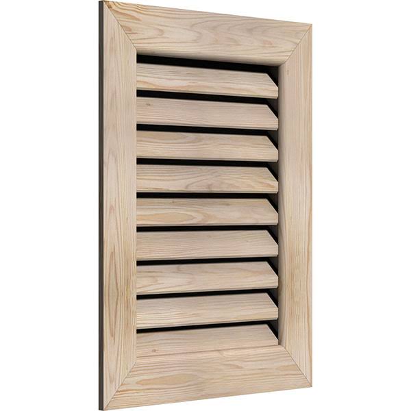 Unfinished Smooth Pine Gable Vent N1621