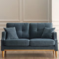 Blue Sofa with Two Pillows and USB Charge Port S74838