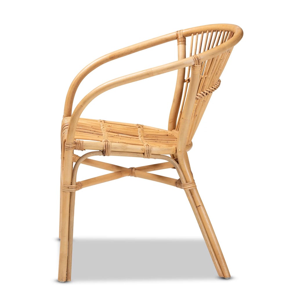 Natural Brown Rattan Dining Chair W684038