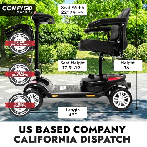 350 lbs Capacity Lithium Battery Powered Foldable Electric Mobility Scooter Z5489