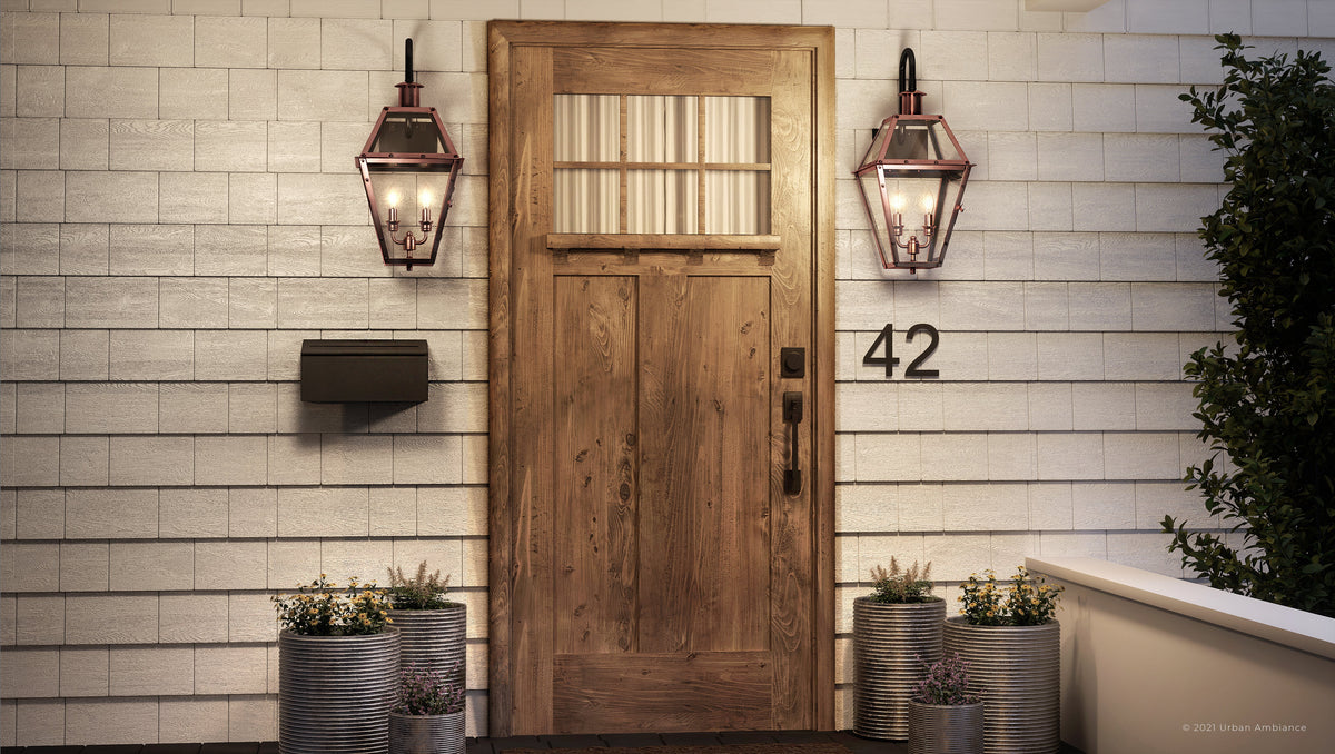 Outdoor Wall Sconce with Clear Glass O53725