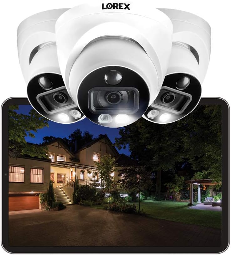 4K Ultra HD Dome Security Camera with Color Night Vision Z153239