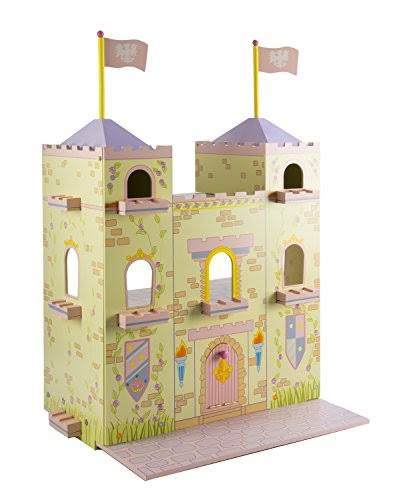 Wooden Fairytale Castle on Lazy Susan D6893