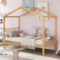 Twin Size Wood House Bed with Storage Space Z28362
