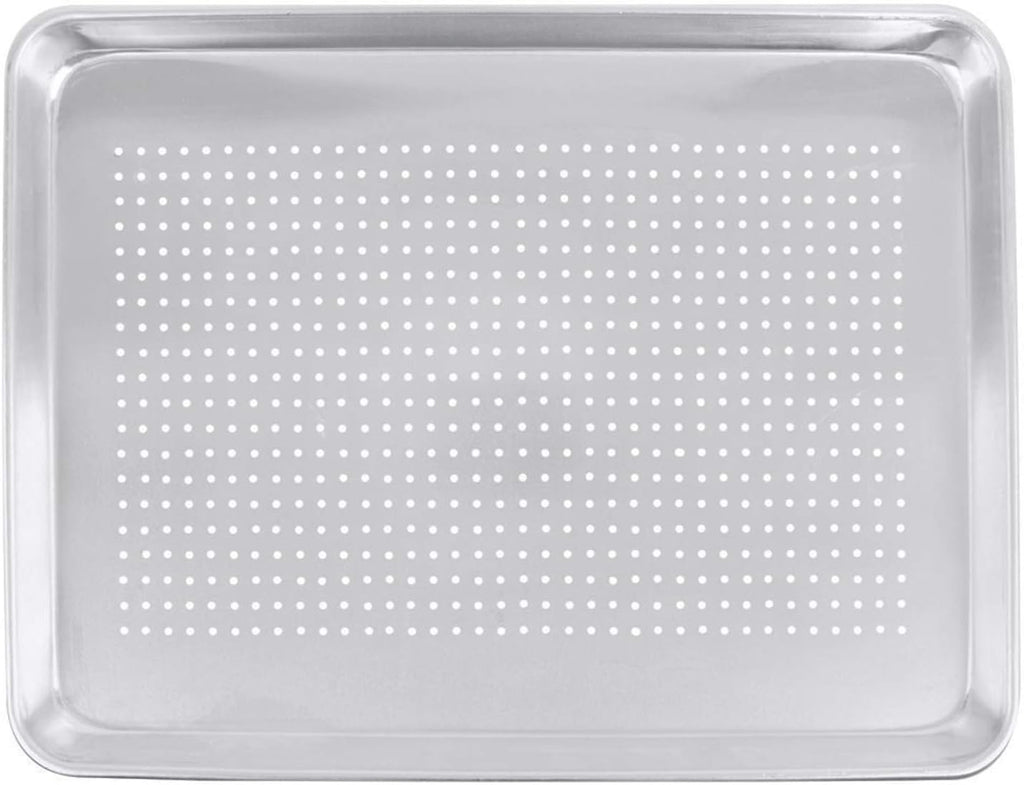 18 x 26 inch Perforated Aluminum Sheet Pan 12 Pack C399643