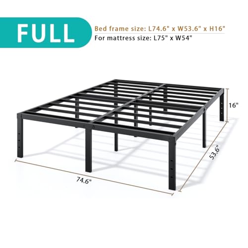 14 Inch Heavy-Duty Full Size Metal Bed Frame Y4840