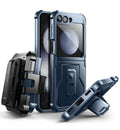 Navy Blue Shockproof Case with Kickstand and Rotatable Belt Clip L820