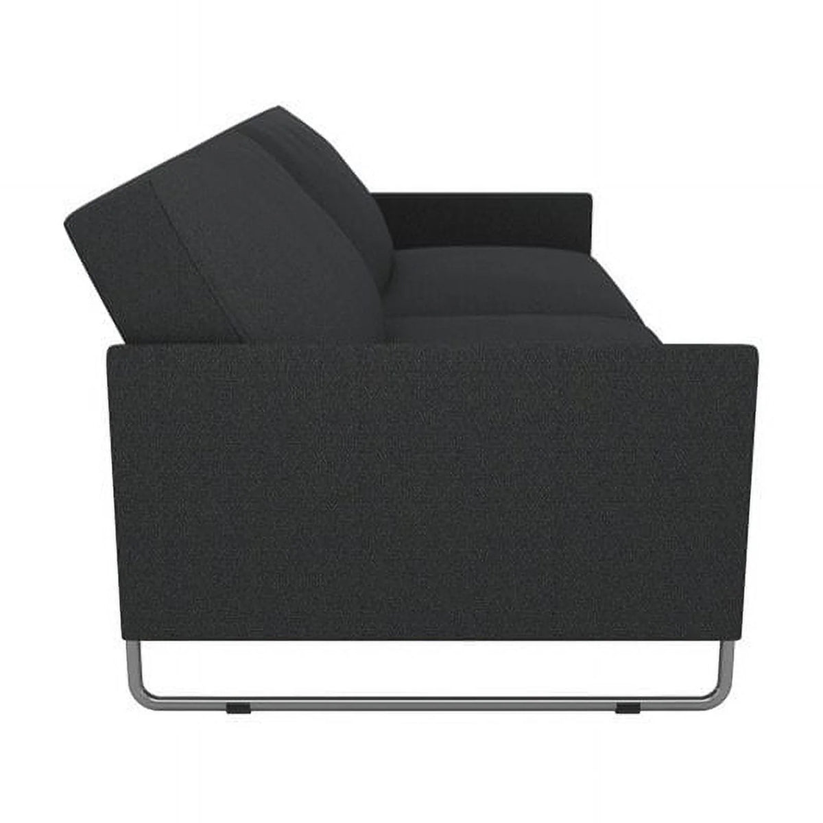 Grey Linen Convertible Futon Y9610