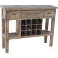 Brown Farmhouse Wood Console Table X487955