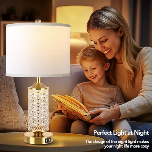 Set of 2 Table Lamps with USB Ports H19717