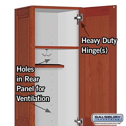 Solid Oak Executive Wood Locker Single Tier D1272