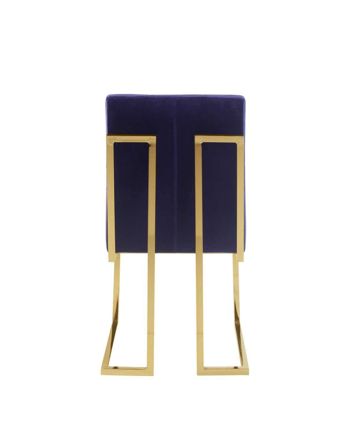 Navy Tufted Velvet Dining Side Chair A36226
